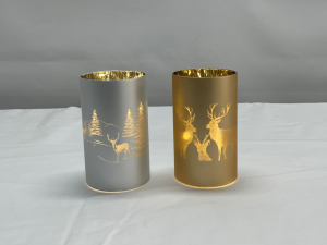 LED Hirsch Windlicht 0